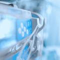 Medical equipment in the ICU ward