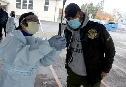 Saliva test for COVID-19