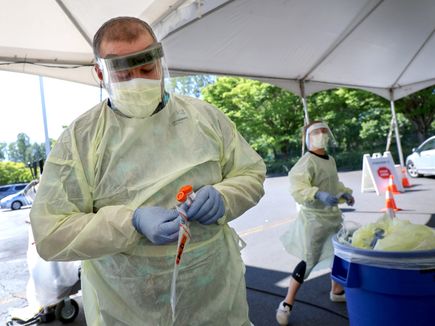 EXPO drive-up COVID-19 testing