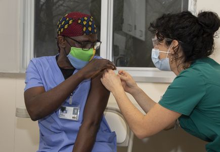 OHSU staff receive second COVID-19 vaccine shot