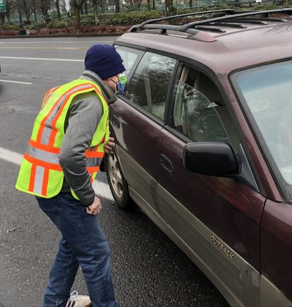 Drive-through COVID-19 vaccine clinics