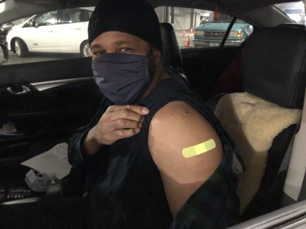 Drive-through COVID-19 vaccine clinics