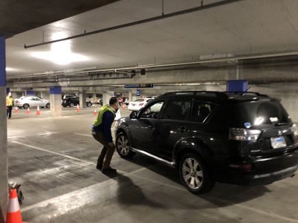 Drive-through COVID-19 vaccine clinics