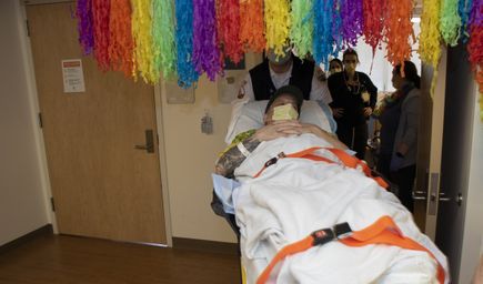 COVID-19 patient discharged