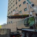 OHSU PET MRI hoisted by crane