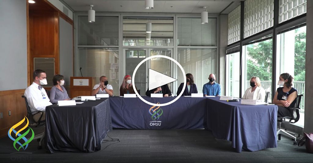 La Universidad de Ciencias y Salud de Oregón organizó una mesa redonda sobre el fentanilo el miércoles 29 de junio para crear conciencia en la comunidad, especialmente entre los padres, los funcionarios escolares y los profesionales de la salud. (OHSU/Sara Hottman)