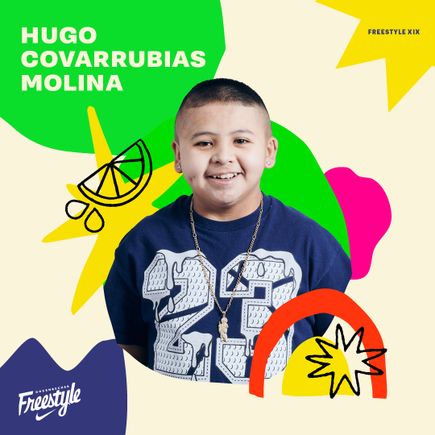 Hugo Covarrubias Molina, a young boy with short dark hair