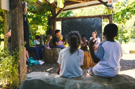 Escena del campamento de verano del programa Self Enhancement, Inc. (cortesía de Self Enhancement Inc.)