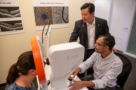 Optical coherence tomography scan