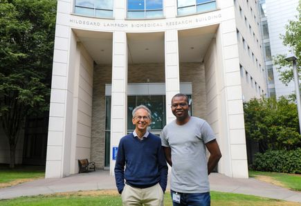 Stephen Back and Philip Adeniyi at OHSU
