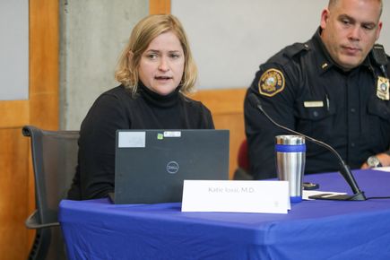 Katie Iossi, M.D. at the roundtable