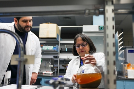 Amala Soumyanath Ph.D. in lab 1