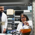Amala Soumyanath Ph.D. in lab 1