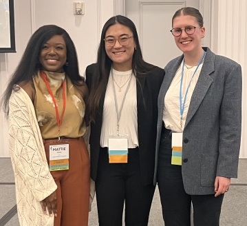 ORPRN Poster Session Award winners from left: Mattie Watts, Stephanie Maeda and Ruby Aaron