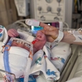 Bonding with Clara at OHSU NICU