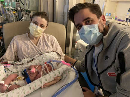 Stephanie Dewes and Stefan Shearer welcomed their daughter Clara in January 3