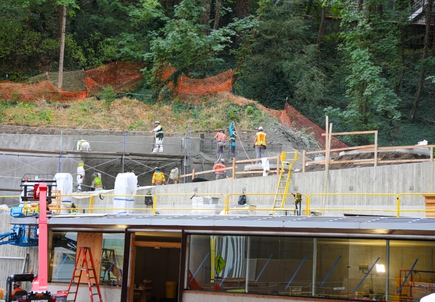 Construction continues