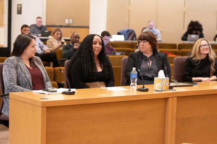 Laura Suarez, LCSW, LICSW, CADCII, at meeting (Courtesy)