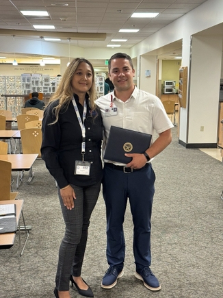 Tucker Cary receives award from Employer Support of the Guard and Reserve