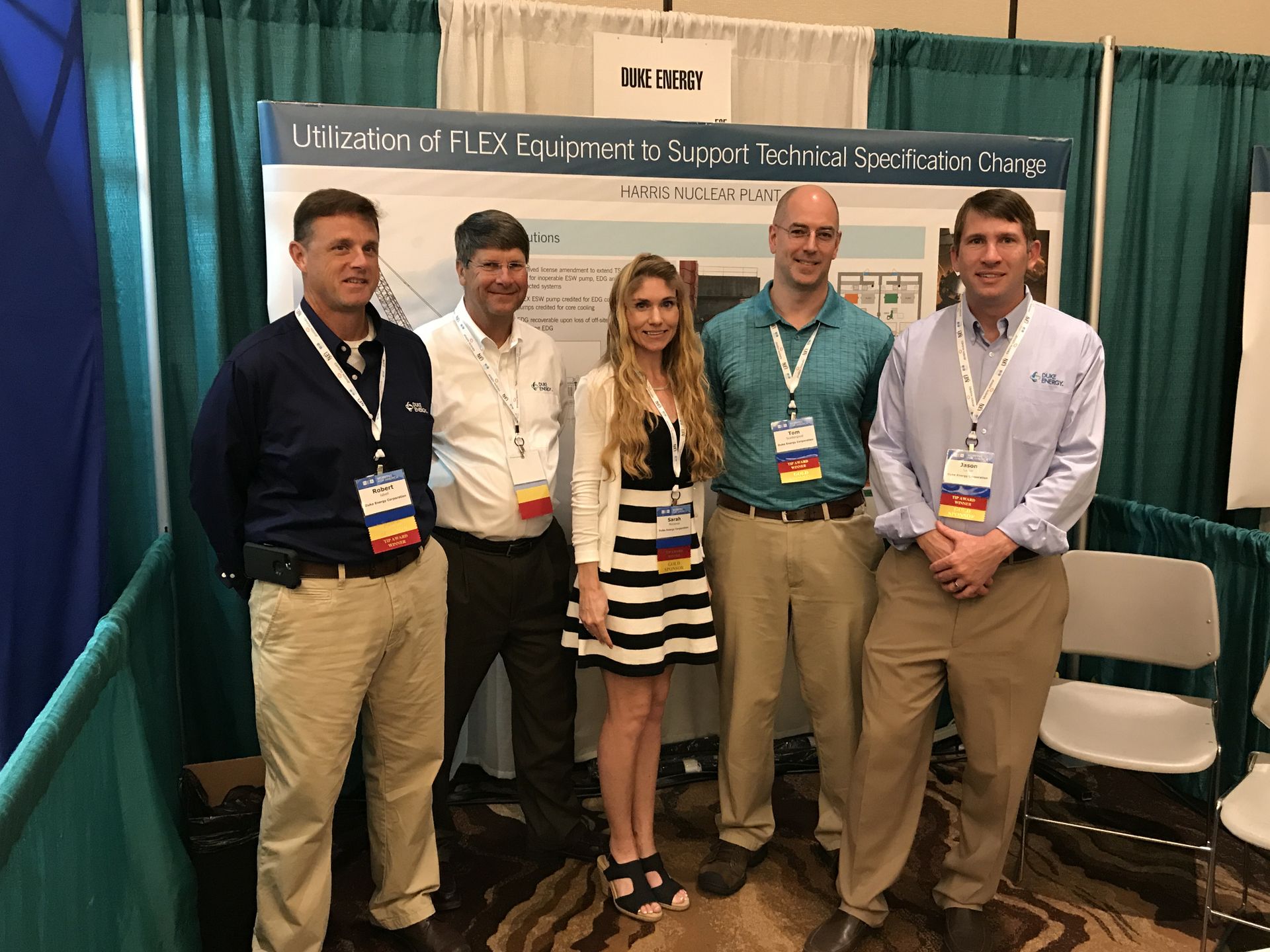 Harris Nuclear Plant teammates at their NEA TIP Award exhibit Harris Nuclear Plant teammates at their NEA TIP Award exhibit