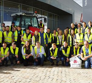 Young farmers enjoy the Massey Ferguson Beauvais experience
