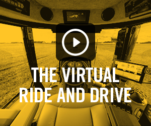 AGCO’s virtual “ride and drives” provide in-cab experiences of its popular RoGator® and TerraGator® application equipment. Try it yourself at www.applylikeapro.com! Application_ Virtual_Ride_Drive_playbutton_v1