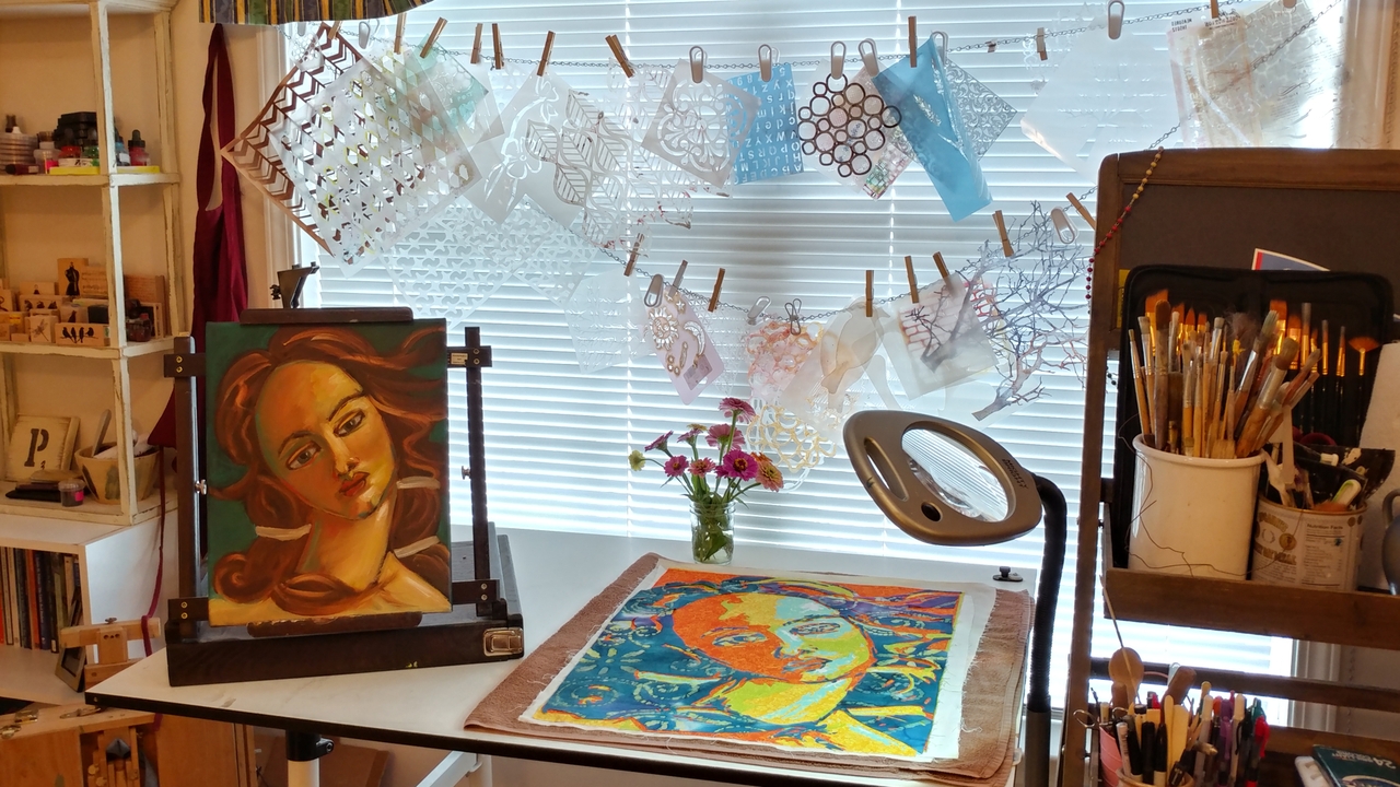 Therapist uses paintings to inspire patients to find fulfillment