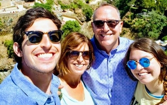 The Jackowitz family vacationing in Spain. ken2