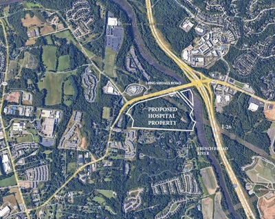 New hospital Asheville proposed location.