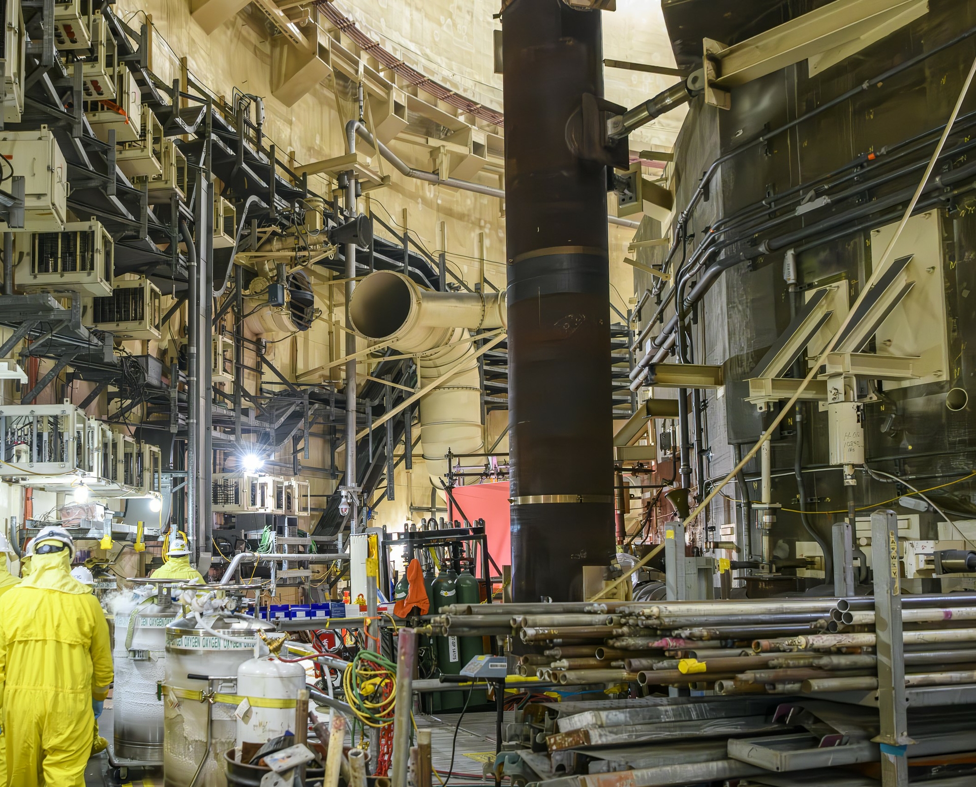 Removing equipment, piping and support systems from inside Unit 2 Containment