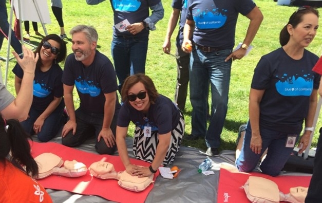 Blue Shield at National Walking Day