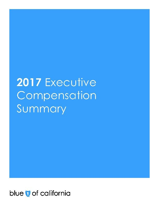 2017 Executive Compensation Summary