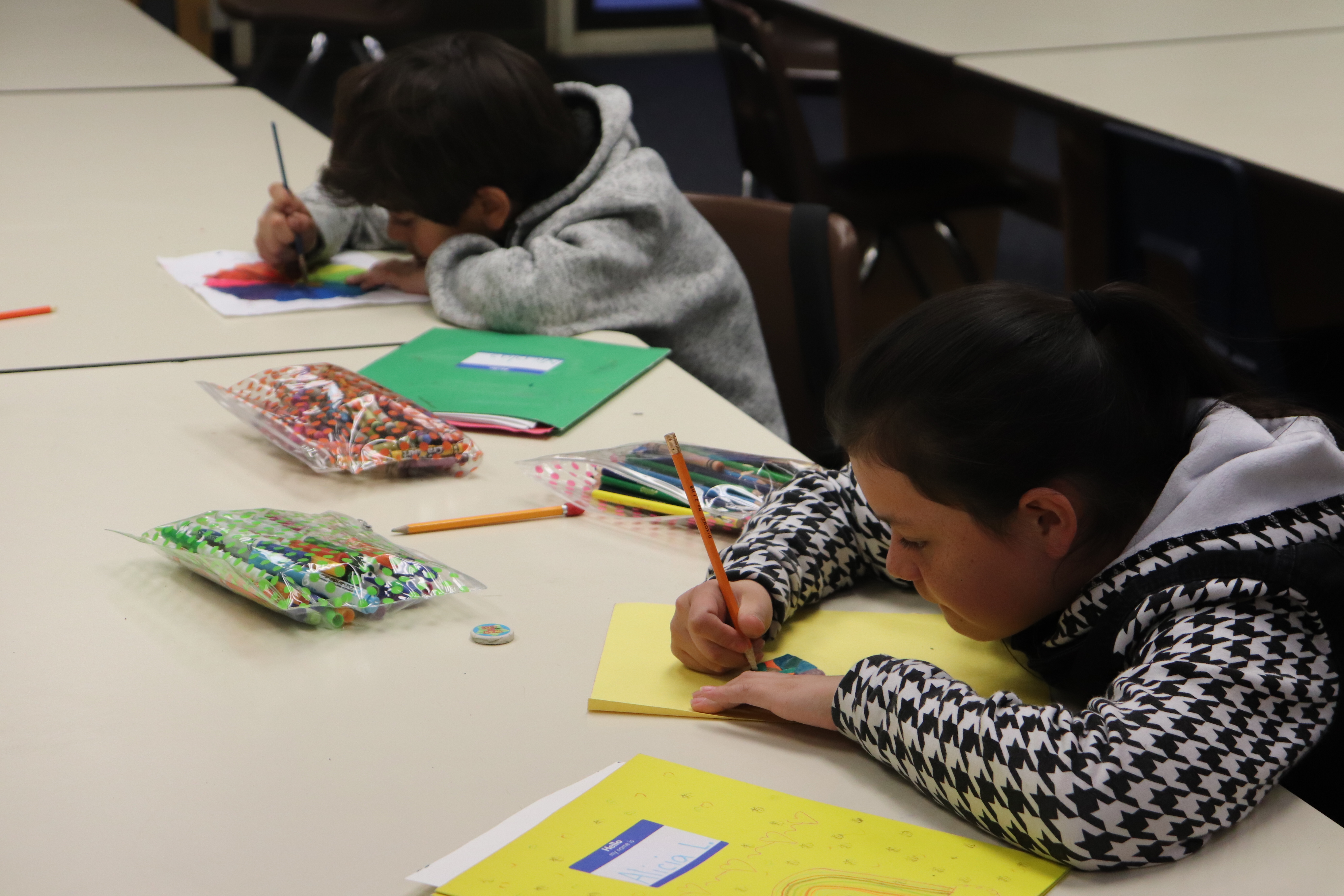 Music Changing Lives students hard at work designing their master pieces for the Changing Lives Showcase.