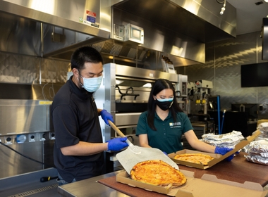 Delivering Joy With Pizzas, Hamburger Patties