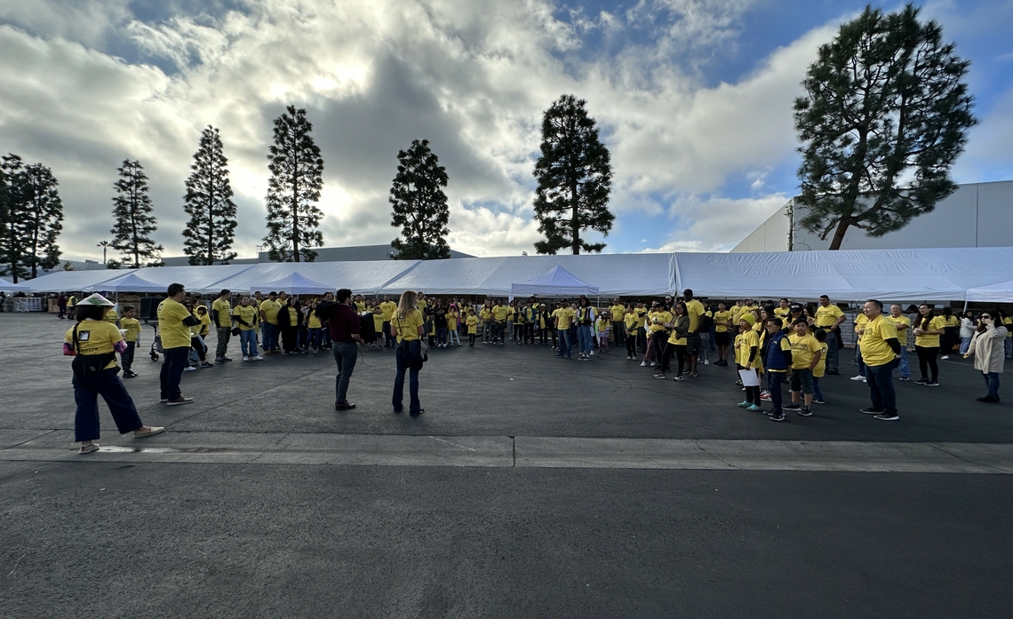 In addition to volunteer efforts, Edison International also contributed $5,000 to the Community Action Partnership of Orange County.