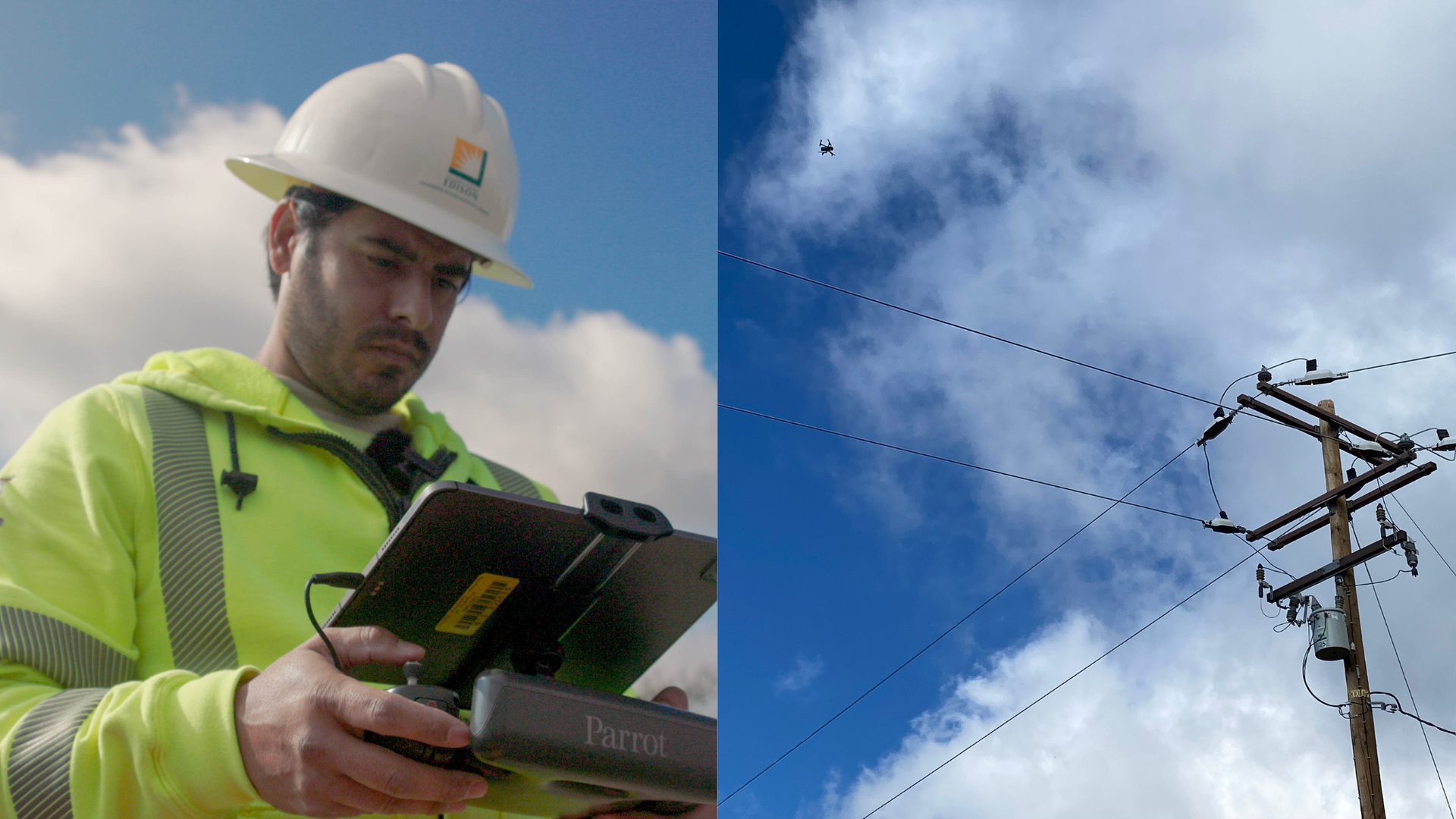 Drones must remain 20 feet from energized electrical equipment. 
