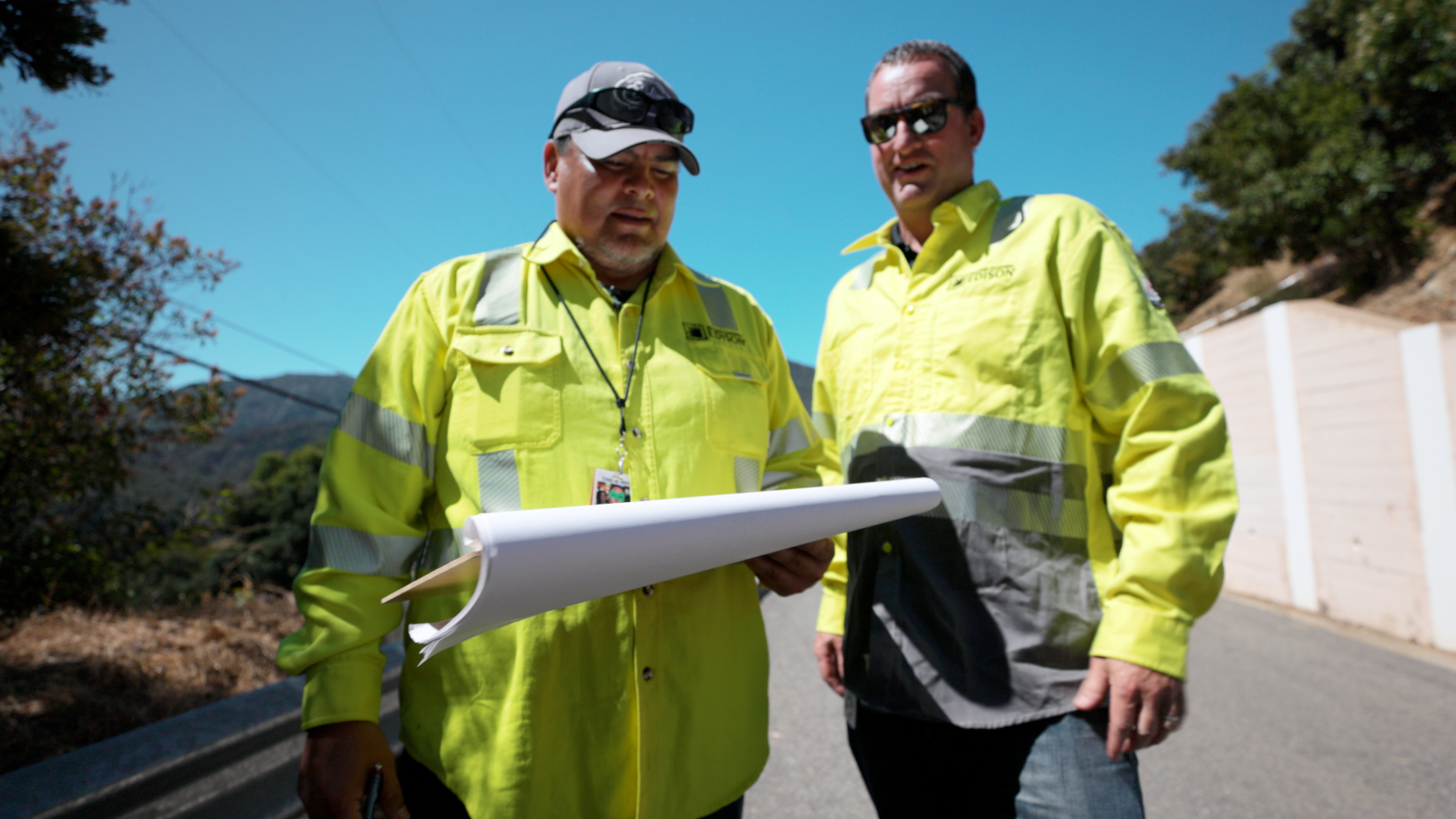 SCE planning managers Robert Flannery and Vince Chicoski, work with other utilities and government agencies to compile a survey map outlining the hurdles that exist in the ground.