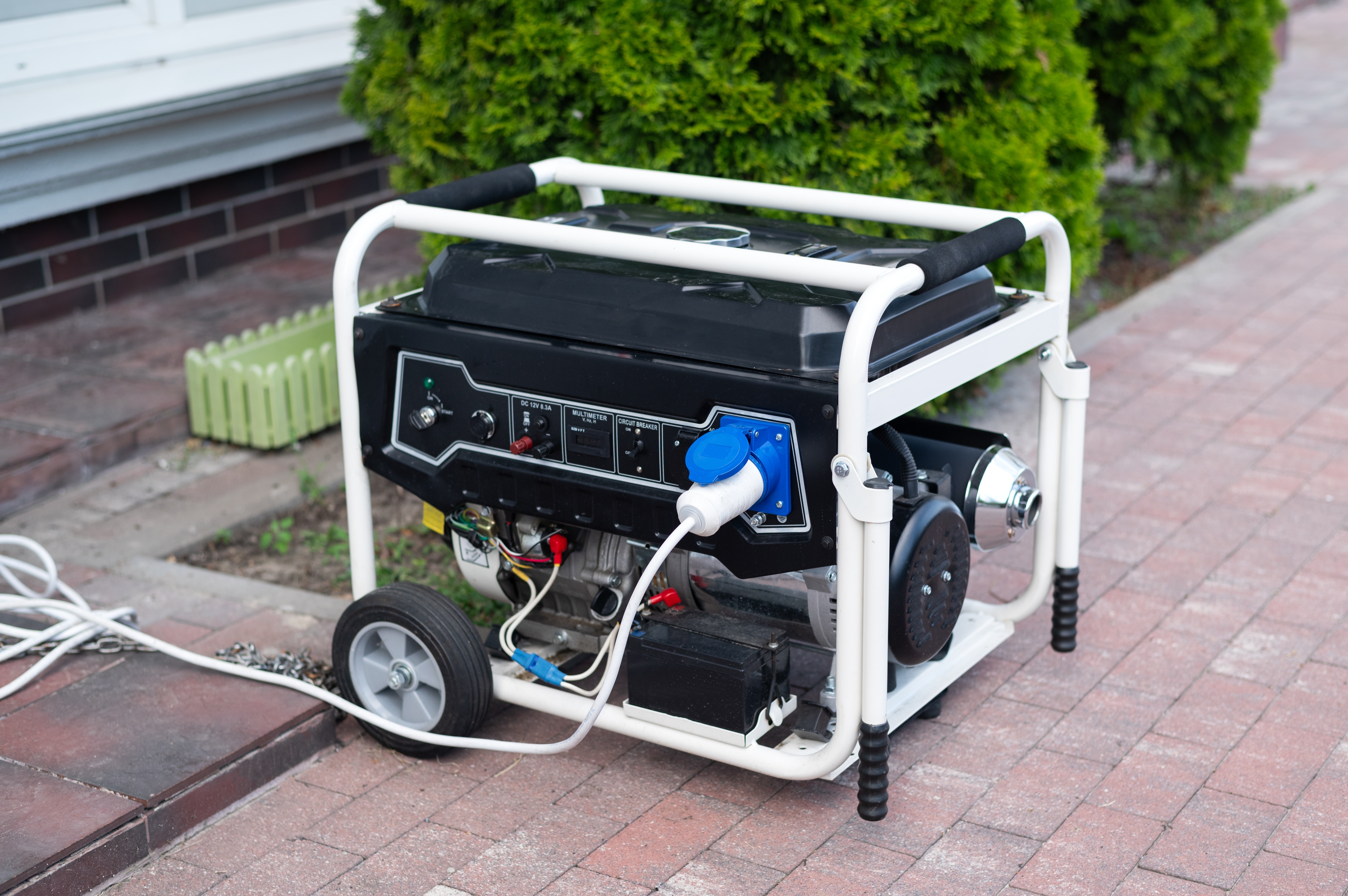 Place generators outdoors and plug individual appliances directly into it, using a heavy-duty extension cord. Connecting generators directly to household circuits creates “backfeed,” which is dangerous to repair crews.