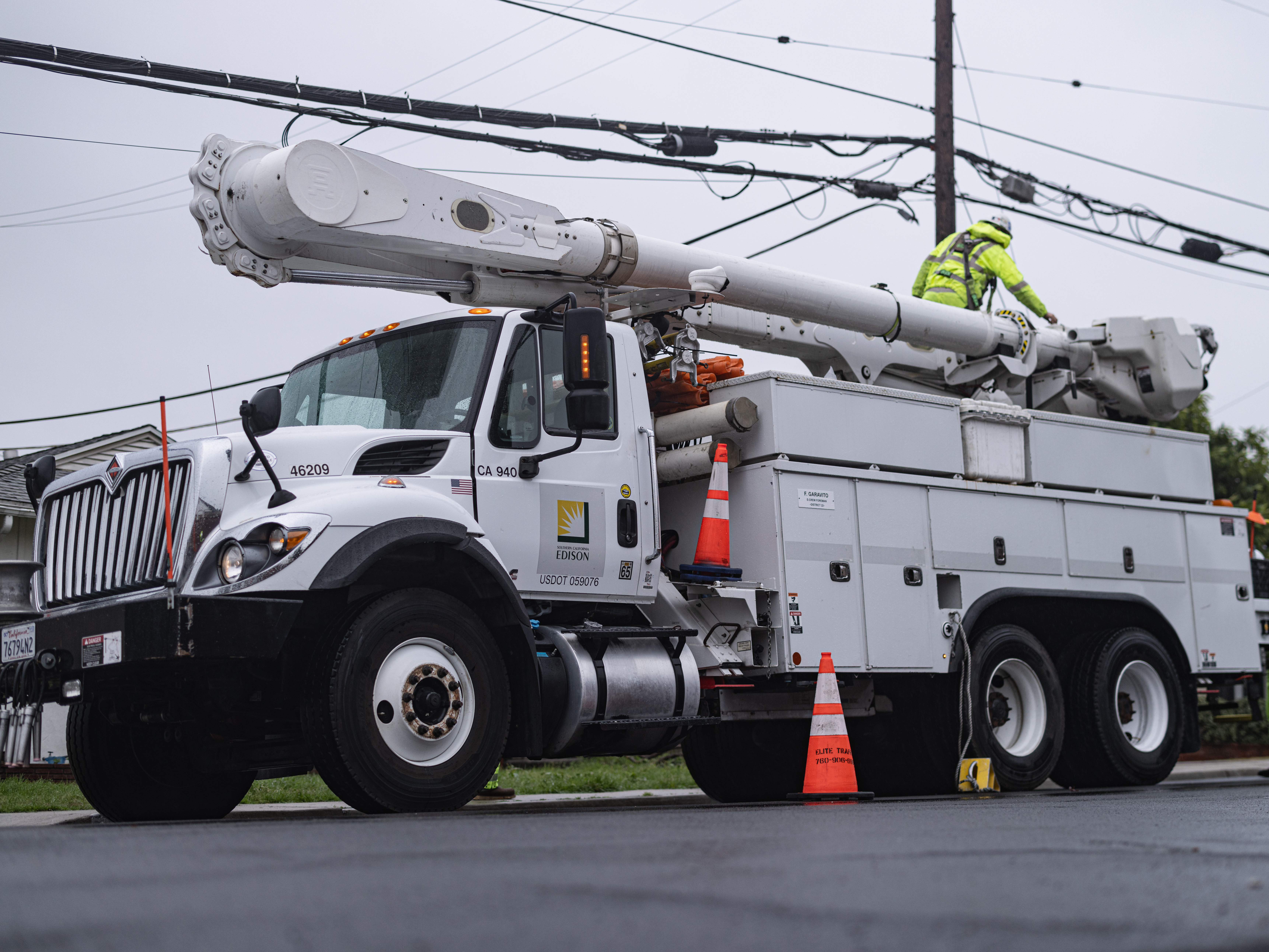 If you see a downed power line, stay 100 feet away and call 911 immediately.