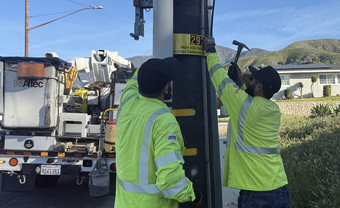Crews carry out the fieldwork Alissa Osburn schedules each day, completing repairs to keep the electric system running smoothly.