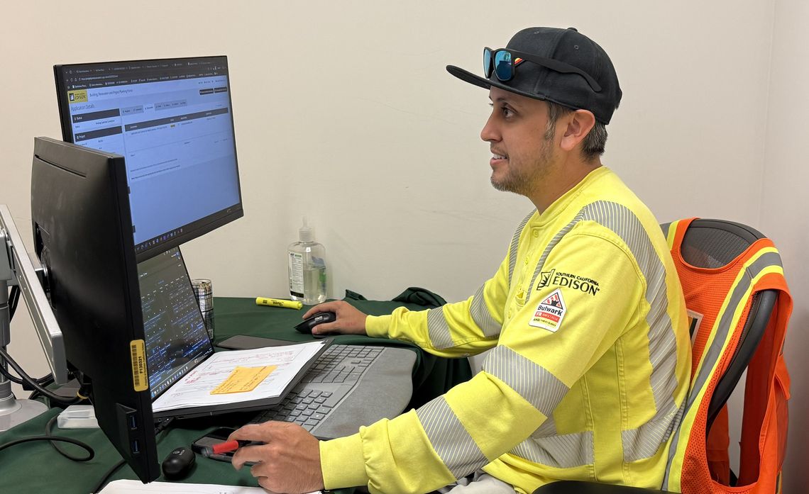 SCE planners like Andrew Gutierrez work closely with customers to plan service connections as neighborhoods transition to underground power.