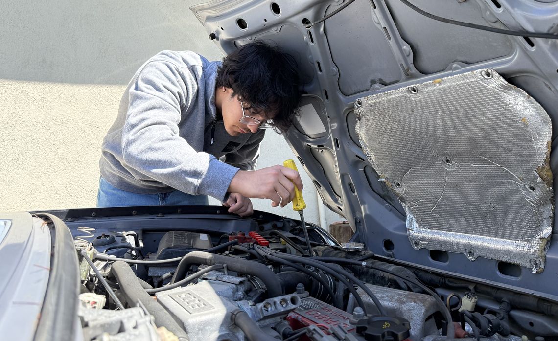 Now recovered, Corey Zaman spends time working on motorcycles and cars, an interest closely aligned with his life as a mechanical engineering student.