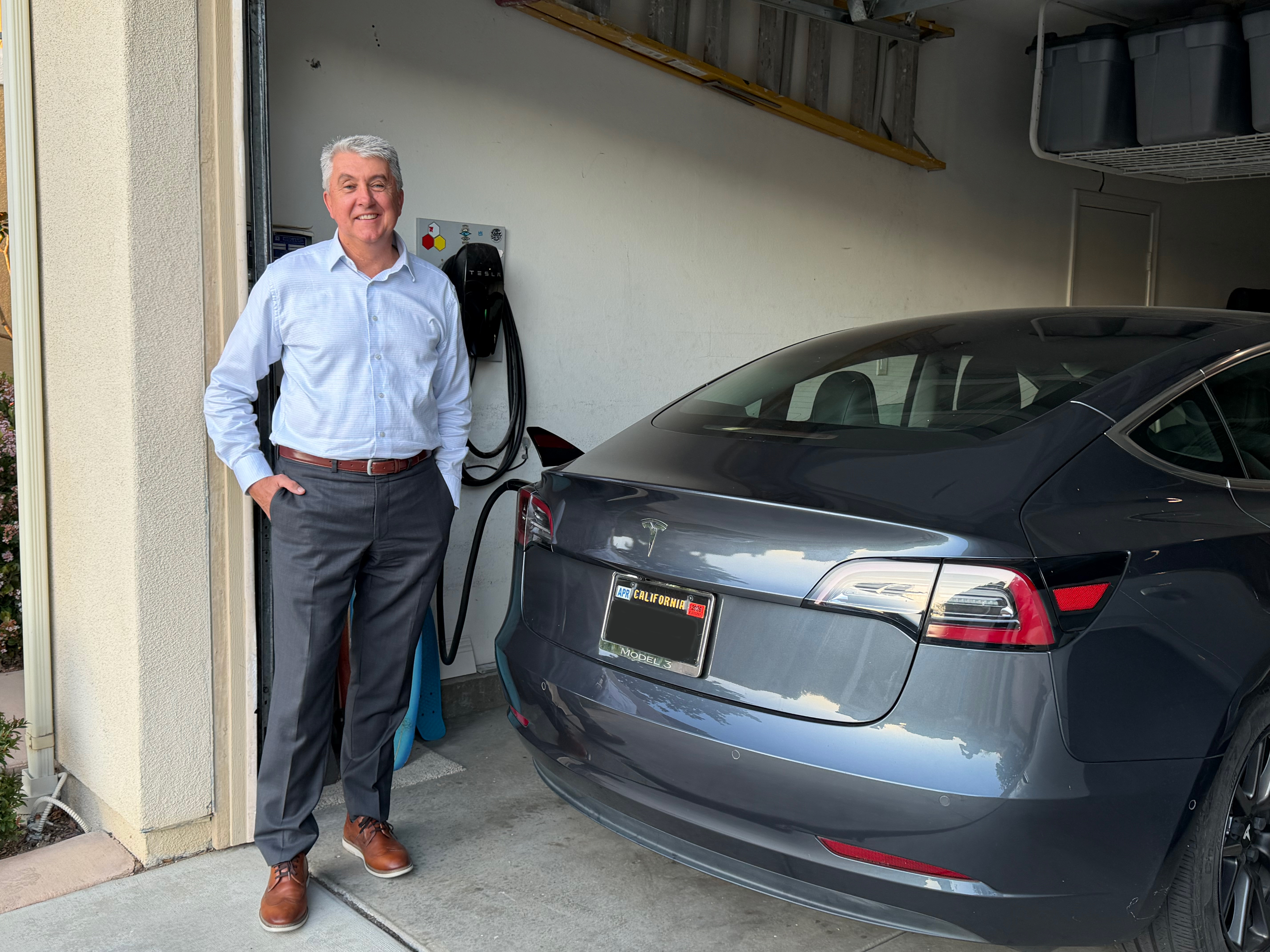 Doug Brown used one of SCE's Time-of-Use Rate plans to help make the switch from a gas guzzler to a more wallet-friendly electric vehicle. 