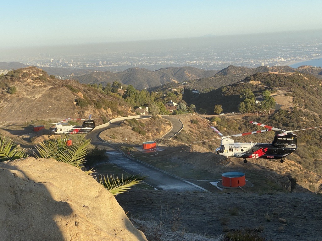 The QRF can hover fill up to 3,000 gallons of water or retardant, helping with its quick response time.