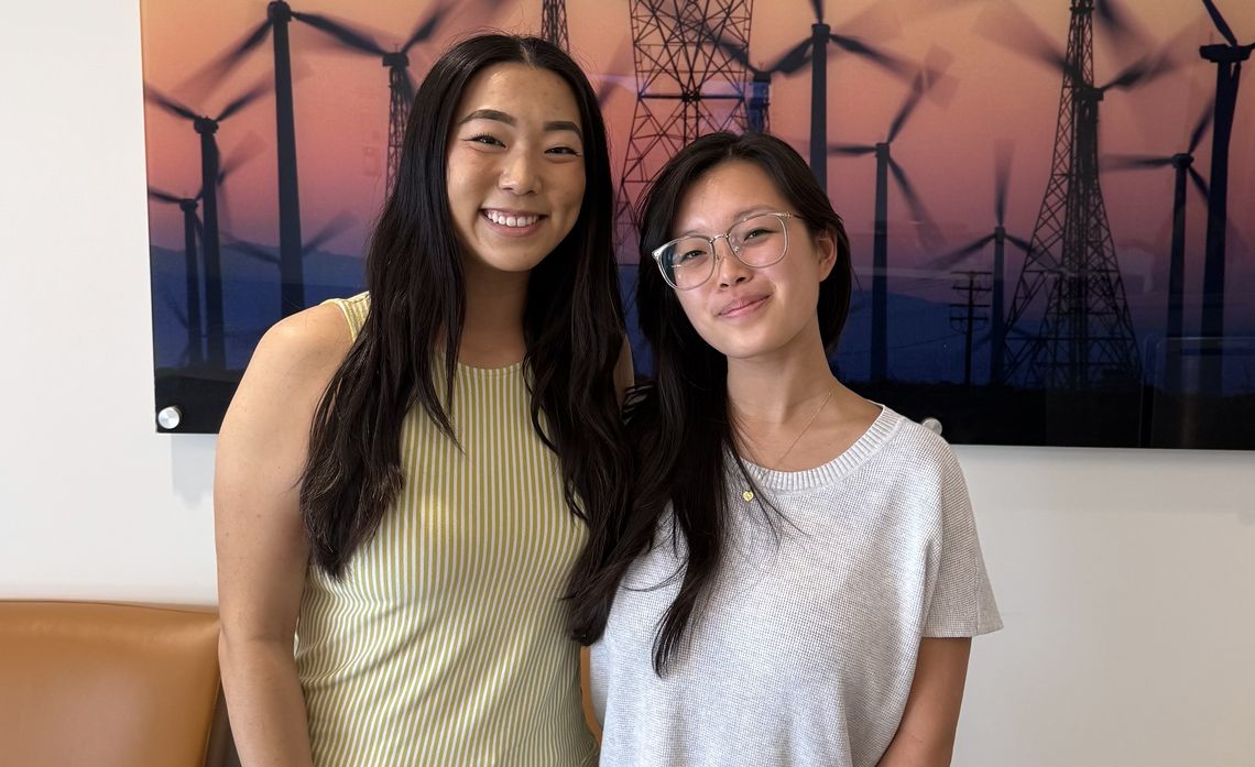 After first meeting as mentor and intern, Colby Rochelle Wong (l) and Noelle Banh (r) now work side by side on SCE’s Geotechnical Engineering and Inspections team.