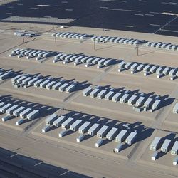 Battery storage isn't just for solar. Facilities like the McCoy Battery Storage Facility in Blyth, California, can charge from the grid when supply is plentiful and help keep the lights on during peak demand. 