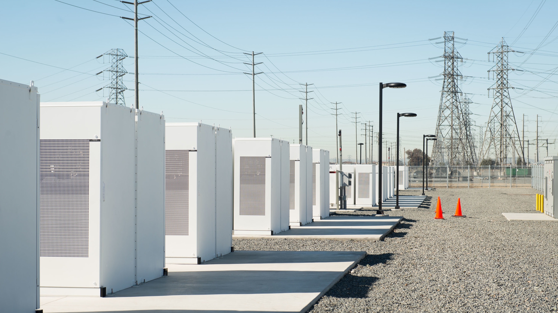 Battery units at SCE's Mira Loma Battery Energy Storage Facility are used to send stored energy back to the grid when customers need it most. 