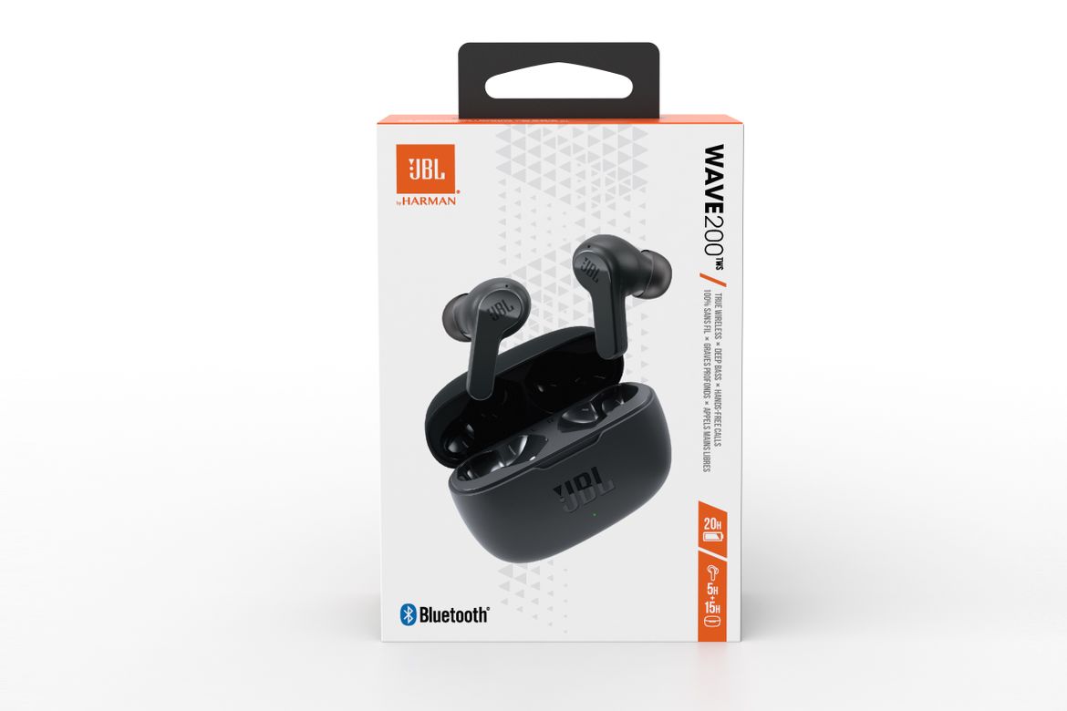 JBL_WAVE 200TWS_Box Image_Black_Front