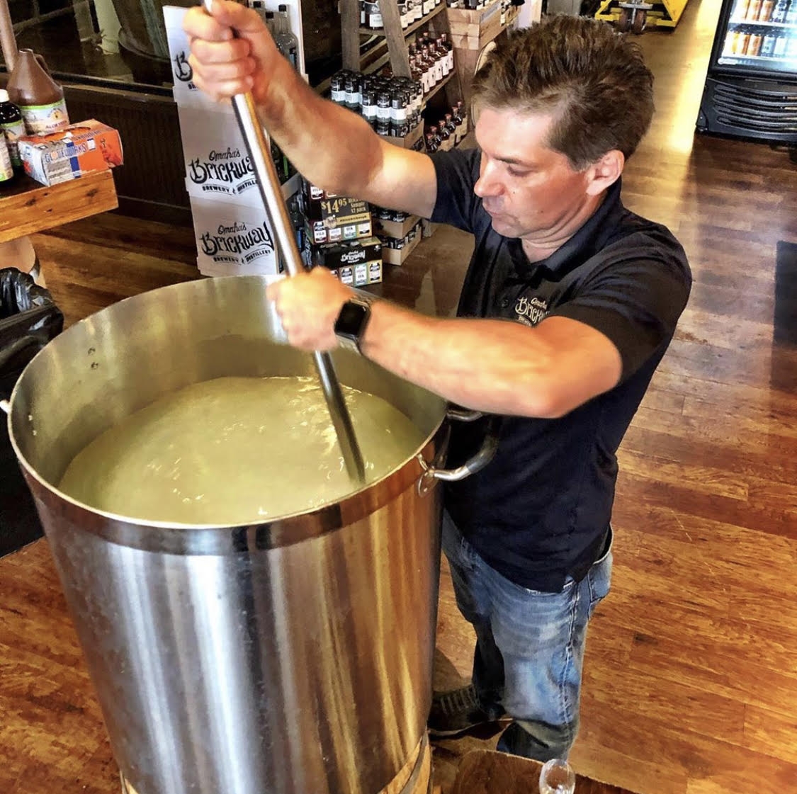 Brewey Distillery Making Hand Sanitizer