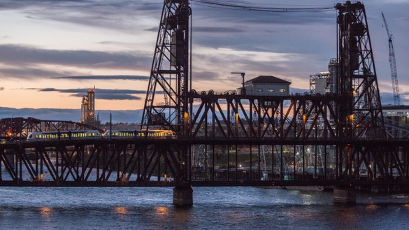 Steel Bridge at Night
